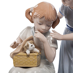 Статуэтка фарфоровая Девочки с собачками Charming Statuette варинант исполнения - 1 | Loft Concept в Волгограде