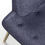 Мебельная ткань Шенилл синий цвет 138 см T4-33 варинант исполнения - 3 | Loft Concept в Волгограде