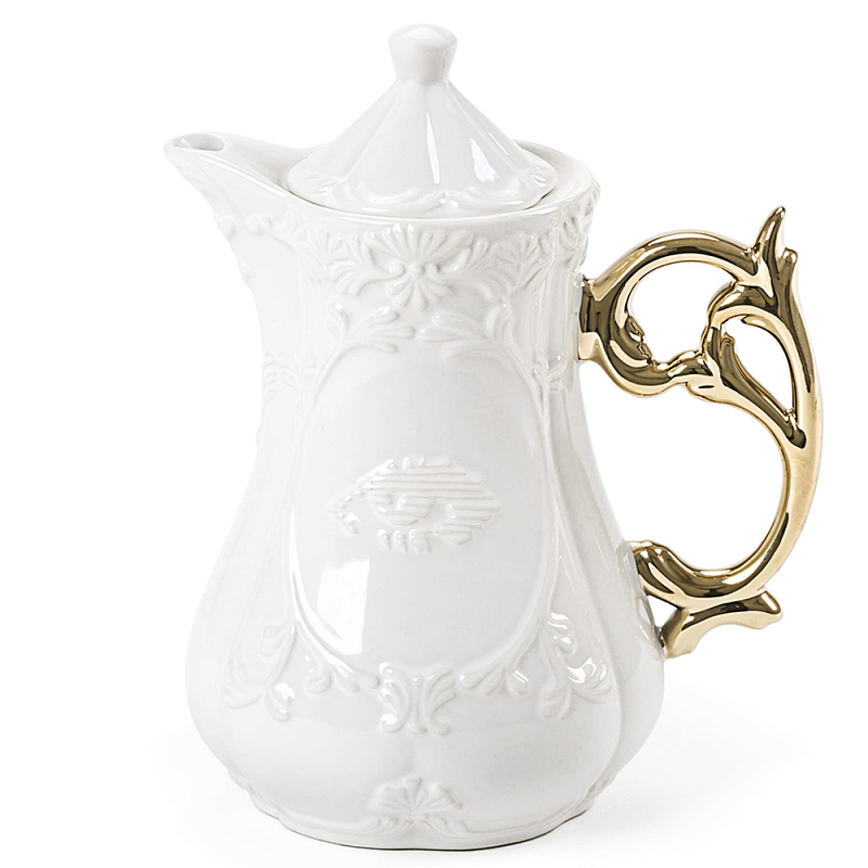 Чайник Seletti I-Teapot Gold Белый Золотой Чайник Seletti I-Teapot Gold Белый Золотой в Волгограде | Loft Concept