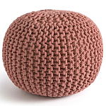 Круглый вязаный пуф Pink Knitted Ball Pouf варинант исполнения - 1 | Loft Concept в Волгограде