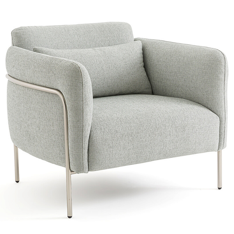 Кресло Alfeo Grey Armchair Серый Никель Кресло Alfeo Grey Armchair Серый Никель в Волгограде | Loft Concept