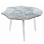 Кофейный стол со столешницей из агата Agate Design Blue  варинант исполнения - 1 | Loft Concept в Волгограде