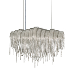 Люстра подвесная с металлическими цепочками и изогнутыми металлическими дугами 72 см Atlantis Chain варинант исполнения - 1 | Loft Concept в Волгограде