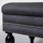 Мягкая банкетка с зоной для хранения Casket Dark Grey варинант исполнения - 3 | Loft Concept в Волгограде