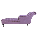 Кушетка фиолетовая с мягкой обивкой из велюра Michael Couch варинант исполнения - 2 | Loft Concept в Волгограде