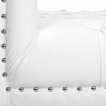 Кушетка белая с мягкой обивкой из велюра Michael Couch варинант исполнения - 6 | Loft Concept в Волгограде