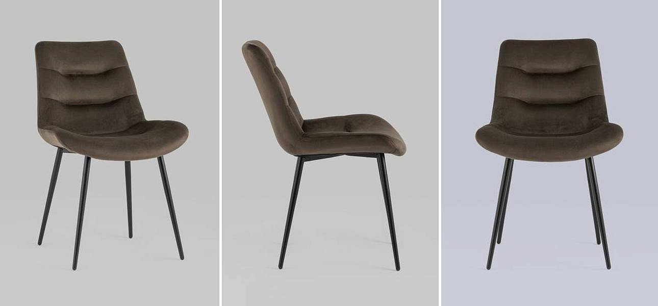 Стул Austin Chair Коричневый Велюр Стул Austin Chair Коричневый Велюр - Loft-Concept в Волгограде