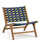 Кресло низкое из массива тика Barbados варинант исполнения - 1 | Loft Concept в Волгограде