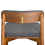 Барный стул из массива ясеня с обивкой из рогожки Elegant Ash варинант исполнения - 5 | Loft Concept в Волгограде