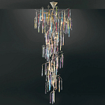 Люстра с голубыми и прозрачными подвесками в форме капель Blue Drop Chandelier варинант исполнения - 2 | Loft Concept в Волгограде