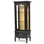 Витрина однодверная с ящиком и 3-мя полками из массива березы Vintage варинант исполнения - 2 | Loft Concept в Волгограде