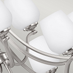 Люстра двухъярусная с белыми матовыми стеклянными плафонами в форме винных бокалов Feiss варинант исполнения - 4 | Loft Concept в Волгограде