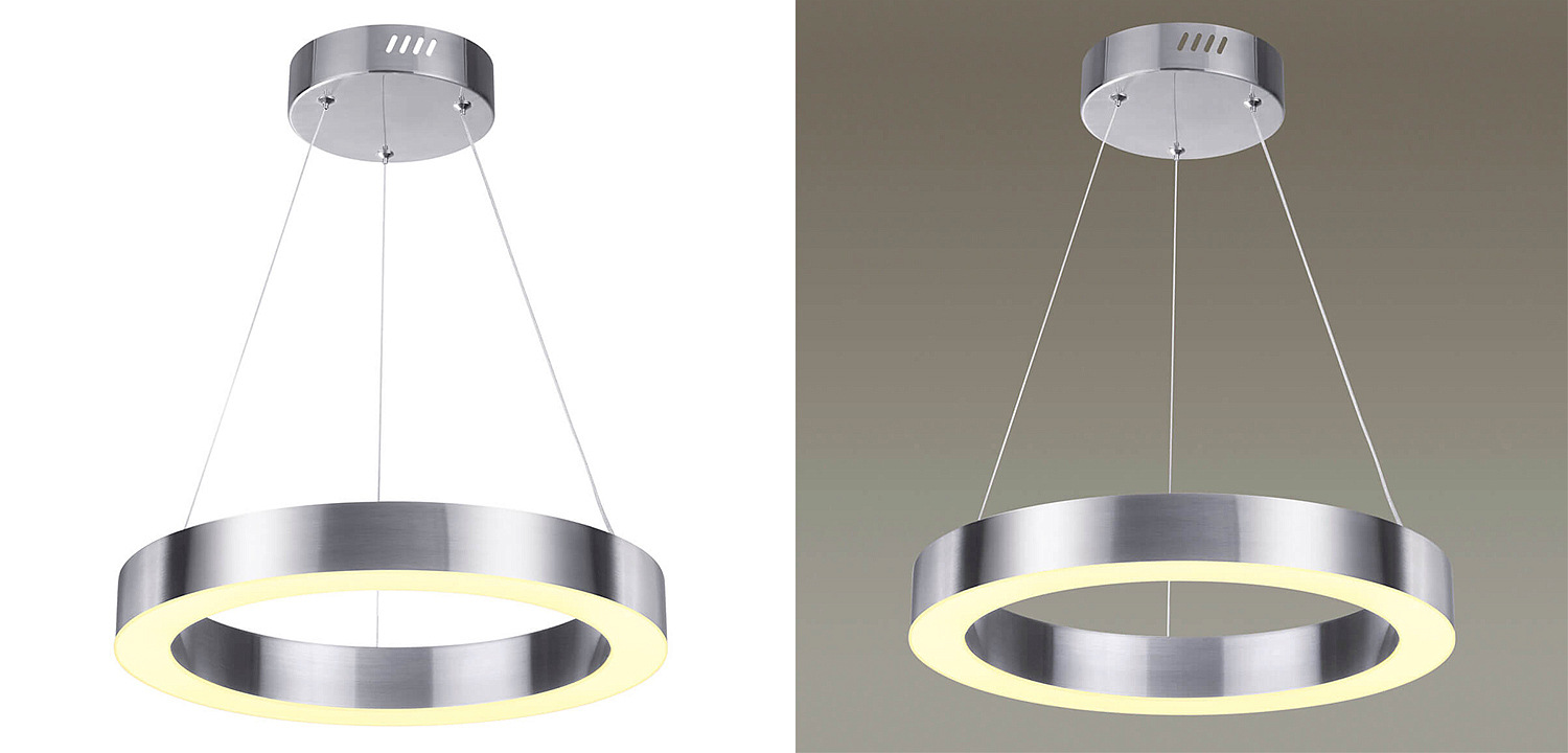 Подвесной светильник Nickel Ribbon Ring 40 Подвесной светильник Nickel Ribbon Ring 40 - Loft-Concept в Волгограде