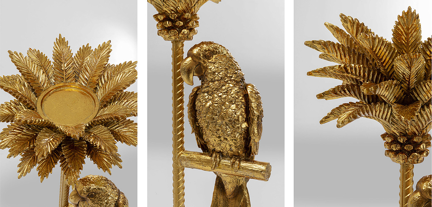Подсвечник Golden Parrot on a palm tree Подсвечник Golden Parrot on a palm tree - Loft-Concept в Волгограде