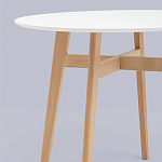 Обеденный стол с белой столешницей ELUNED FURNITURE варинант исполнения - 3 | Loft Concept в Волгограде