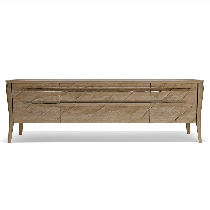 ТВ тумба 2 двери и 2 выдвижных ящика Tasteful Furniture Венге Светлый дуб ТВ тумба 2 двери и 2 выдвижных ящика Tasteful Furniture Венге Светлый дуб в Волгограде | Loft Concept