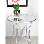 Столик приставной с круглой столешницей на серебристом основании Scenical Table варинант исполнения - 3 | Loft Concept в Волгограде