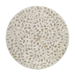 Приставной столик с рисунком из раковин устриц Bone Inlay варинант исполнения - 4 | Loft Concept в Волгограде