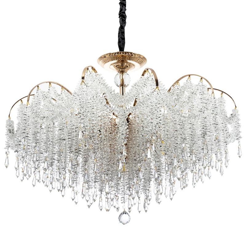 Люстра с хрустальными подвесками Crystal Classic Fairytree Chandelier 16 Золотой Прозрачное Стекло Люстра с хрустальными подвесками Crystal Classic Fairytree Chandelier 16 Золотой Прозрачное Стекло в Волгограде | Loft Concept