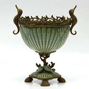 Ведро для льда Sophisticated Green & Seahorses