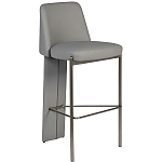Стул барный серый с обивкой из экокожи Special Support варинант исполнения - 1 | Loft Concept в Волгограде