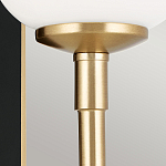  Бра с прямоугольным черным основанием и белым матовым цилиндрическим плафоном Kichler варинант исполнения - 11 | Loft Concept в Волгограде