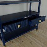 Стеллаж с двумя ящиками Elsa Dreams Blue варинант исполнения - 3 | Loft Concept в Волгограде