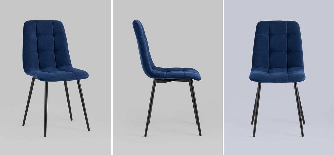 Стул NANCY S-2 Chair Синий Индиго - Loft-Concept в Волгограде