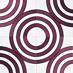 Дизайнерская плитка с узором Мишень варинант исполнения - 1 | Loft Concept в Волгограде