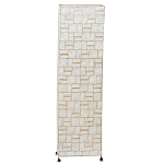 Торшер из перламутра на металлическом каркасе Indonesian Tower варинант исполнения - 1 | Loft Concept в Волгограде