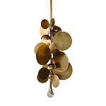 Люстра креативная из дисков цвета латунь Constellation Light and Style варинант исполнения - 1 | Loft Concept в Волгограде