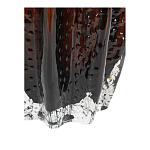 Ваза стеклянная янтарного цвета с текстурированным силуэтом Carambola варинант исполнения - 3 | Loft Concept в Волгограде