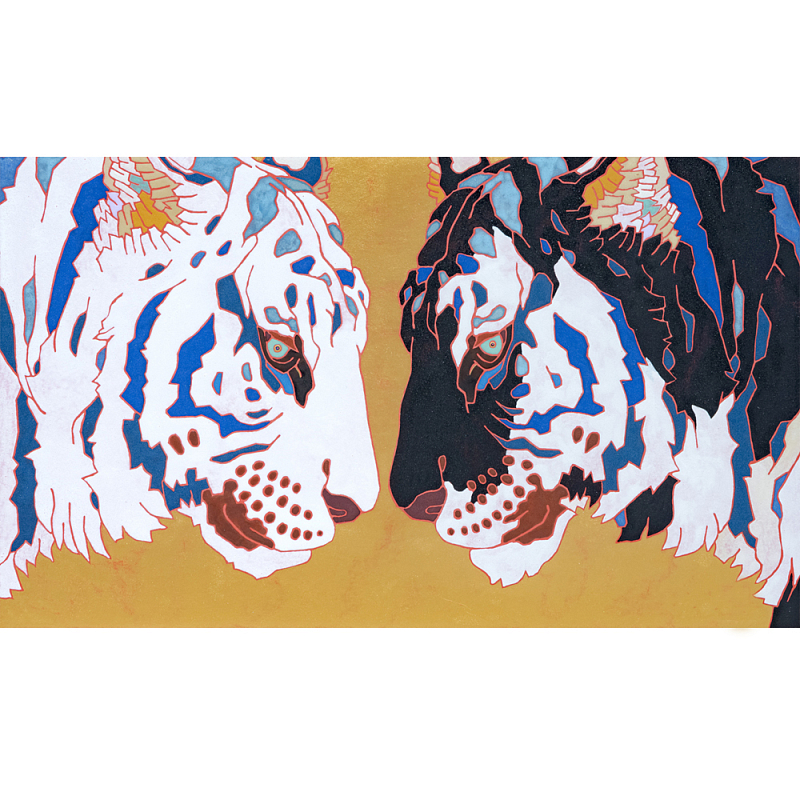 Картина Тигры Pair of Predatory Tigers Мульти Картина Тигры Pair of Predatory Tigers Мульти в Волгограде | Loft Concept