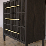 Комод Primo с 3 выдвижными ящиками Темный орех варинант исполнения - 2 | Loft Concept в Волгограде