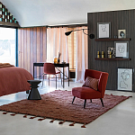 Черный приставной столик из массива AMORPHOUS варинант исполнения - 3 | Loft Concept в Волгограде