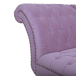 Кушетка фиолетовая с мягкой обивкой из велюра Michael Couch варинант исполнения - 3 | Loft Concept в Волгограде