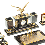 Настольный письменный набор из яшмы и долерита в подарочной упаковке Manager Organizer варинант исполнения - 2 | Loft Concept в Волгограде