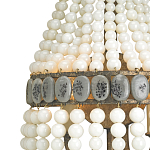 Бра каплевидной формы декорированная нитями стеклянных бусин молочного цвета Bead threads варинант исполнения - 1 | Loft Concept в Волгограде