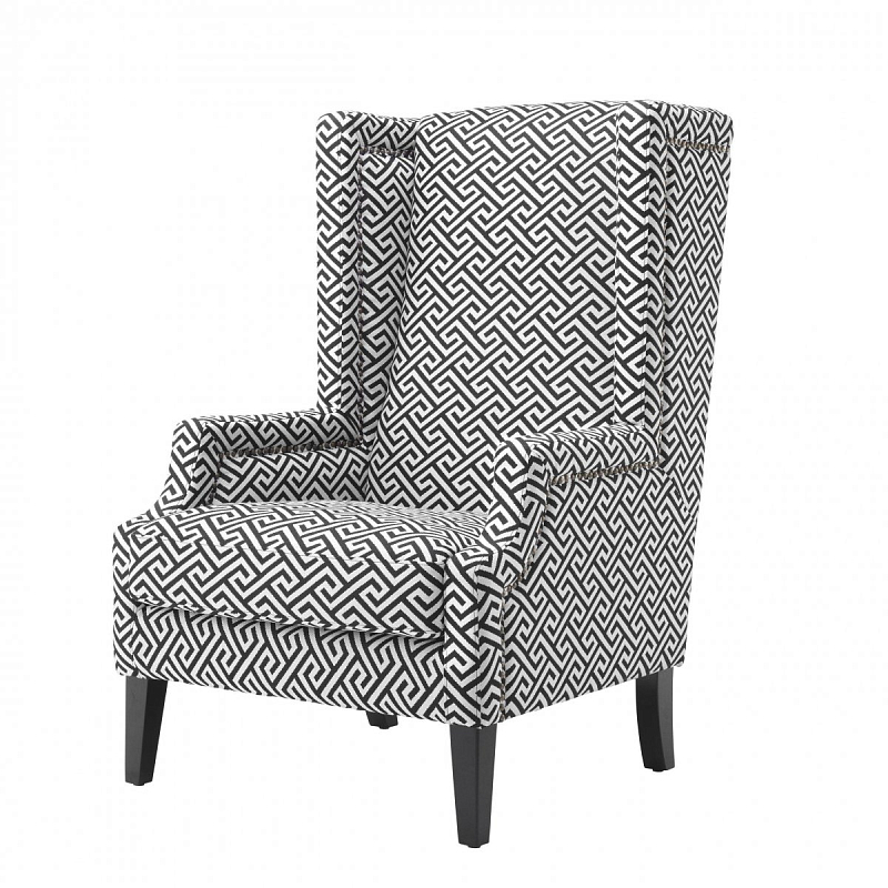 Кресло Eichholtz Chair Eleventy Черно-белый в Волгограде | Loft Concept 