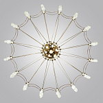 Люстра подвесная из металла с прозрачными подвесками из хрусталя Quasar 93 варинант исполнения - 4 | Loft Concept в Волгограде