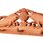 Панно-вешалка из дерева дельфины Panel With Animals варинант исполнения - 2 | Loft Concept в Волгограде