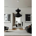 Подвесной вязаный черный светильник «Моника» варинант исполнения - 2 | Loft Concept в Волгограде