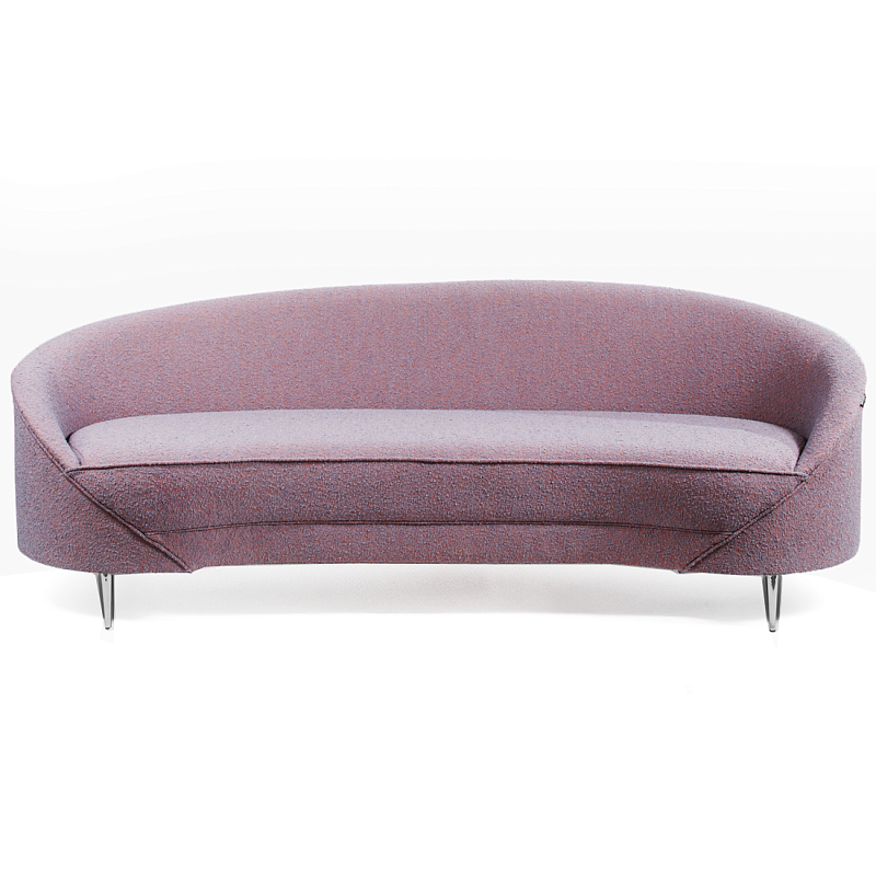Диван Paulet Sofa Сиреневое Букле Лиловый Хром Диван Paulet Sofa Сиреневое Букле Лиловый Хром в Волгограде | Loft Concept