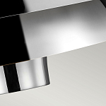 Подвесной светильник с широким многоярусным металлическим плафоном цвета никель в современном стиле Feiss варинант исполнения - 5 | Loft Concept в Волгограде