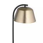 Торшер на изогнутом основании в сочетании черного и золотистого цвета Stable Base варинант исполнения - 2 | Loft Concept в Волгограде