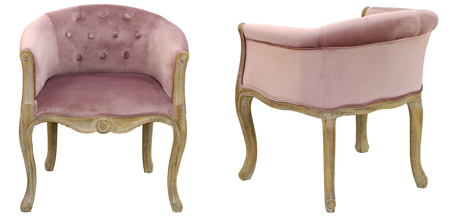 Кресло French Provence Armchair Roderic pink Кресло French Provence Armchair Roderic pink - Loft-Concept в Волгограде
