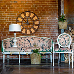 Часы настенные из металла в стиле лофт Clock with History варинант исполнения - 4 | Loft Concept в Волгограде