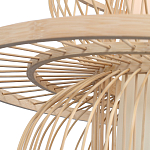 Подвесной светильник фигурный из деревянных прутьев с плафоном из натуральной ткани Light Inside the Cell варинант исполнения - 6 | Loft Concept в Волгограде