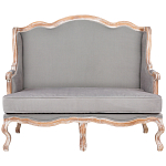 Диван двухместный из массива бука светло-серый Solid Luxury варинант исполнения - 1 | Loft Concept в Волгограде