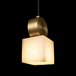 Подвесной светильник с квадратным мраморным плафоном Marble square варинант исполнения - 6 | Loft Concept в Волгограде